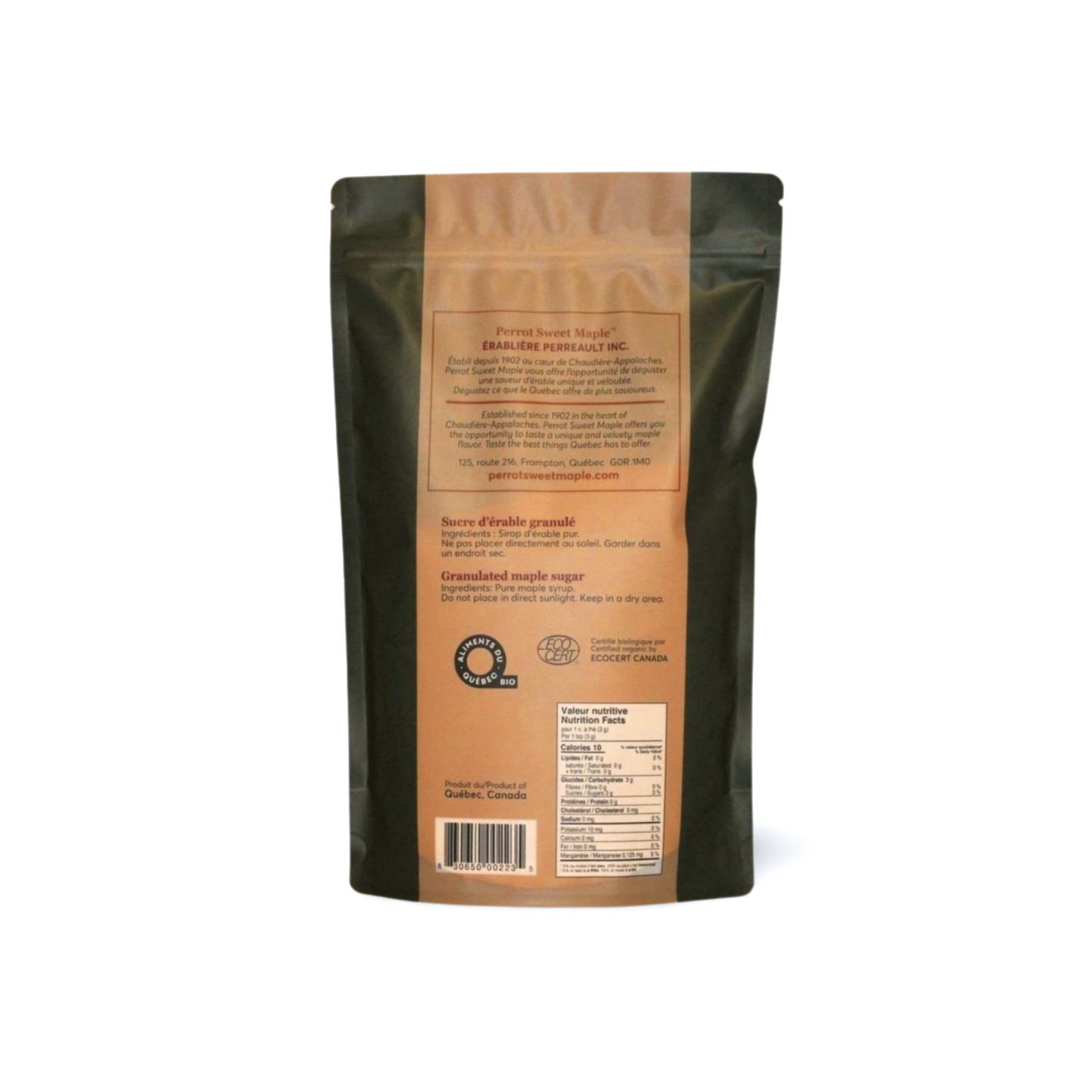 Organic maple sugar 1 Kg bag