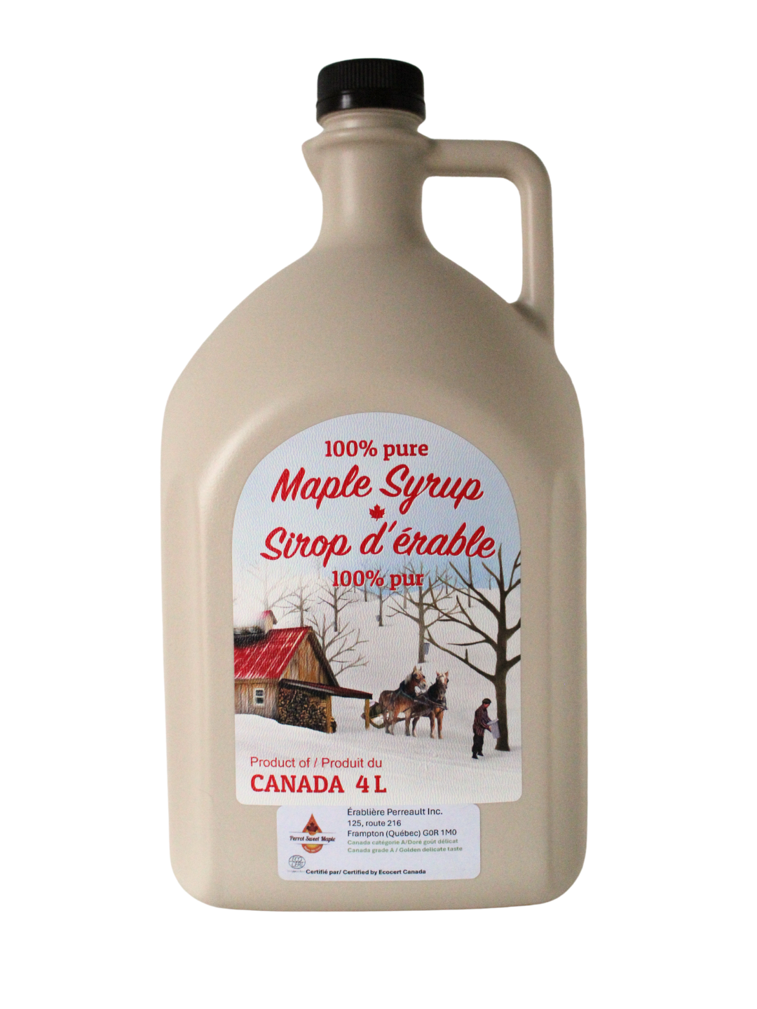 4 liters Organic maple syrup