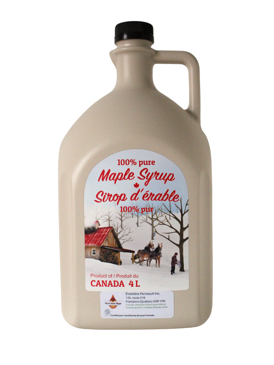 Sirop d'rable Biologique 4 Litres - Perrot Sweet Maple Ambr got riche Sirop d'rable Biologique 4 Litres - Perrot Sweet Maple Ambr got riche