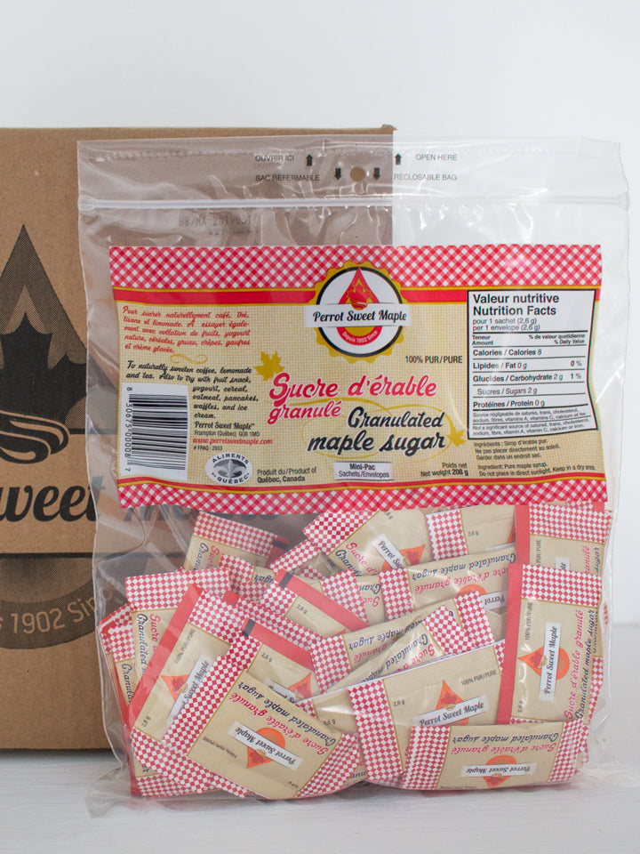 12 bags of  maple sugar packets