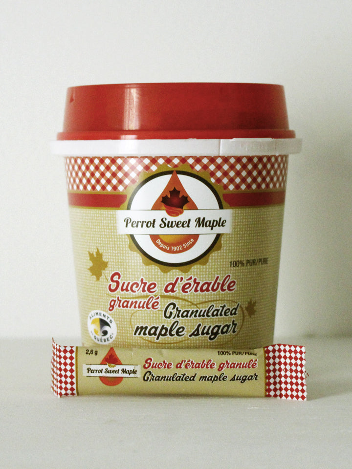 Maple sugar stickpacks